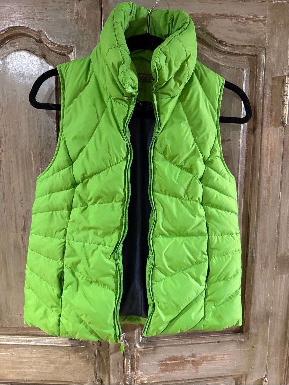 Kenneth Cole Reaction Lime Green Quilted Puffer Vest